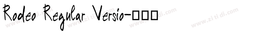 Rodeo Regular Versio字体转换